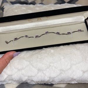 Kay Jewelers Amethyst Sterling Silver Bracelet